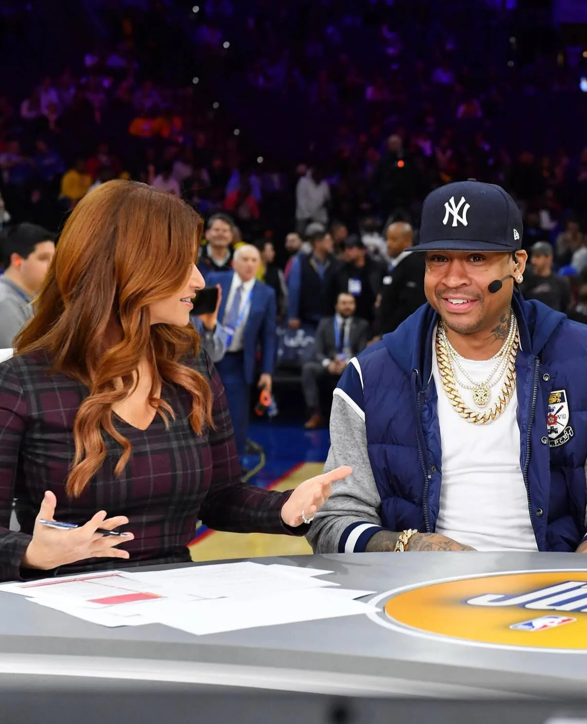 Rachel Nichols hosting ABC's NBA Finals pregame show with Allen Iverson